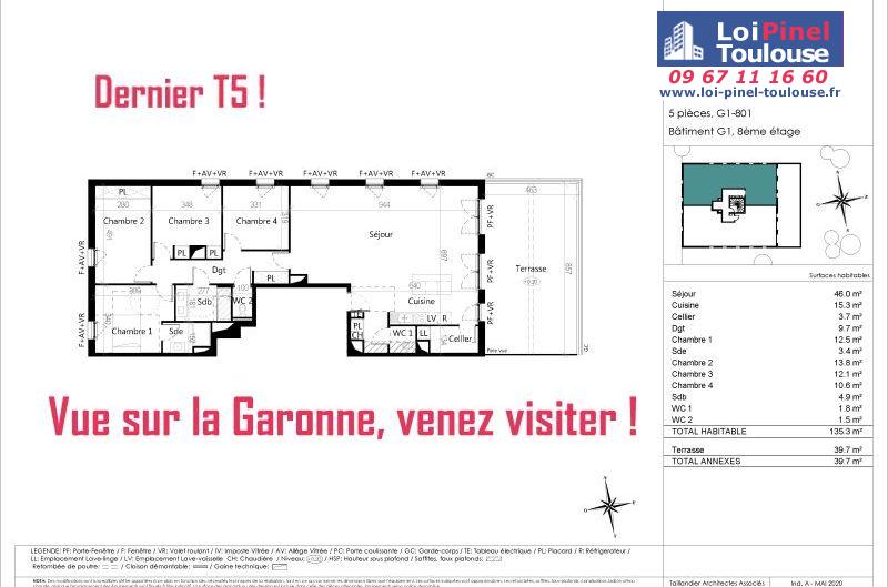Appartements neufs à Toulouse Croix De Pierre - Programmes immobiliers neufs Kaufman Terre Garonne