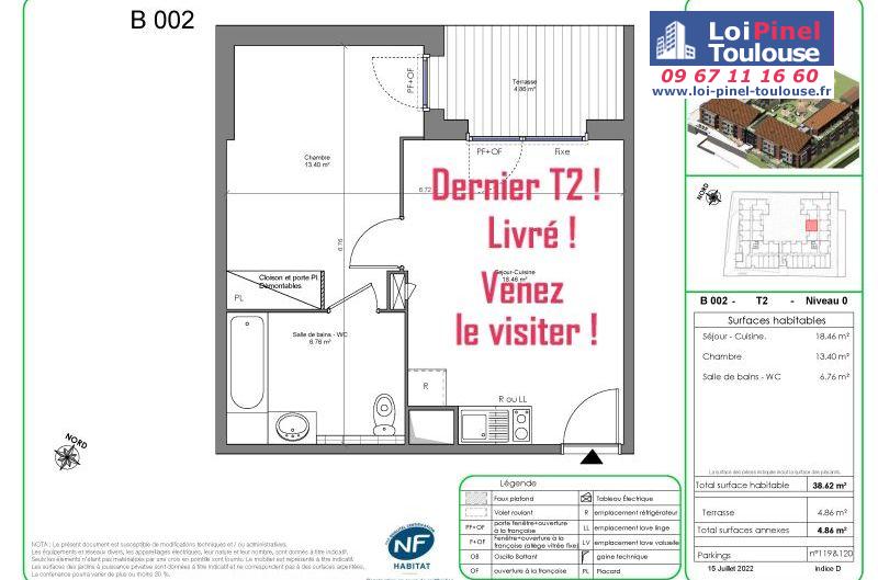 Appartements neufs à Castanet-tolosan - Programmes immobiliers neufs Nacarat ILONA