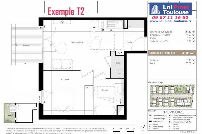 Appartements neufs à Aucamville - Programmes immobiliers neufs Sporting LIVA