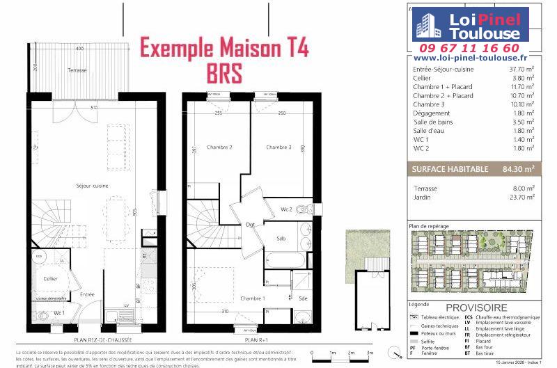 Maisons neuves BRS (Bail Réel Solidaire) aucamville - Programmes immobiliers neufs Sporting LIVA