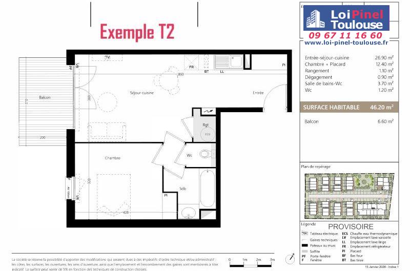 Appartements neufs à Aucamville - Programmes immobiliers neufs Sporting LIVA