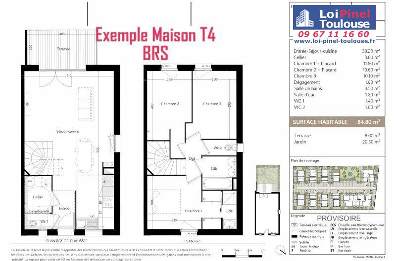 Maisons neuves BRS (Bail Réel Solidaire) aucamville - Programmes immobiliers neufs Sporting LIVA