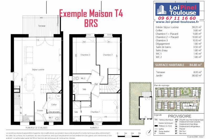 Maisons neuves BRS (Bail Réel Solidaire) aucamville - Programmes immobiliers neufs Sporting LIVA