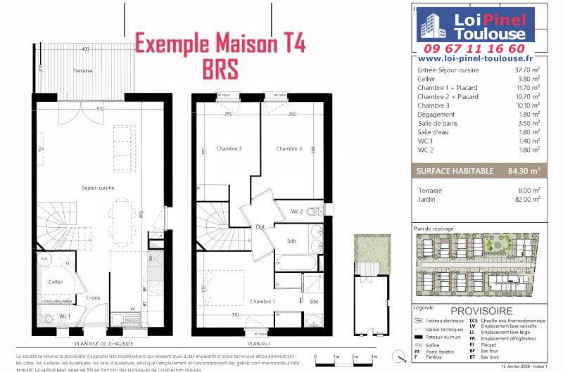 Maisons neuves BRS (Bail Réel Solidaire) aucamville - Programmes immobiliers neufs Sporting LIVA