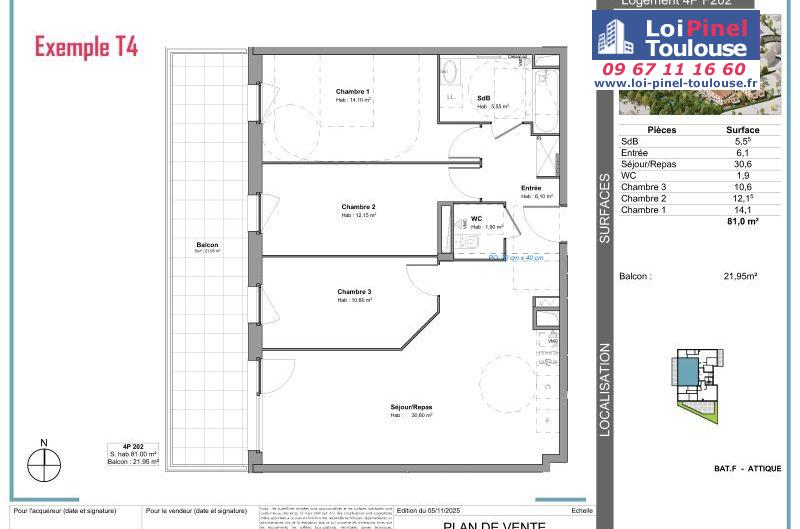 Appartements neufs à Tournefeuille - Programmes immobiliers neufs Stradim Rives du lac