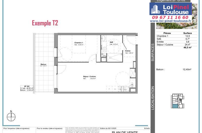Appartements neufs à Tournefeuille - Programmes immobiliers neufs Stradim Rives du lac