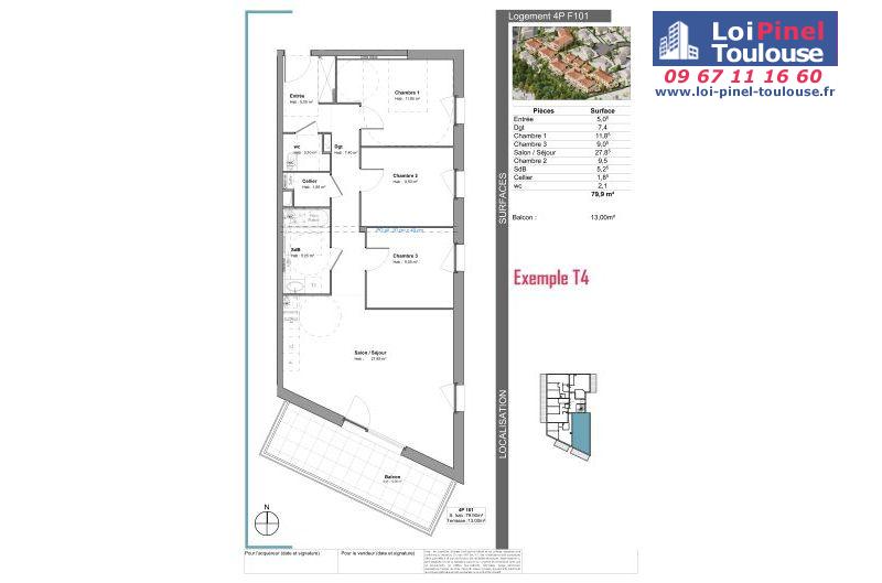 Appartements neufs à Tournefeuille - Programmes immobiliers neufs Stradim Rives du lac