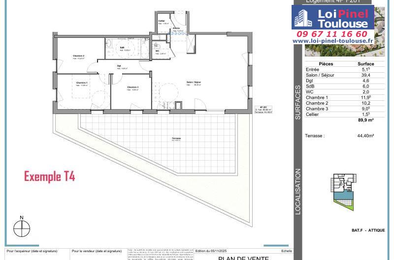 Appartements neufs à Tournefeuille - Programmes immobiliers neufs Stradim Rives du lac