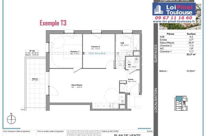 Appartements neufs à Tournefeuille - Programmes immobiliers neufs Stradim Rives du lac