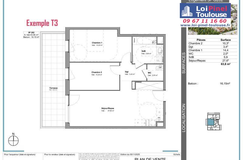 Appartements neufs à Tournefeuille - Programmes immobiliers neufs Stradim Rives du lac