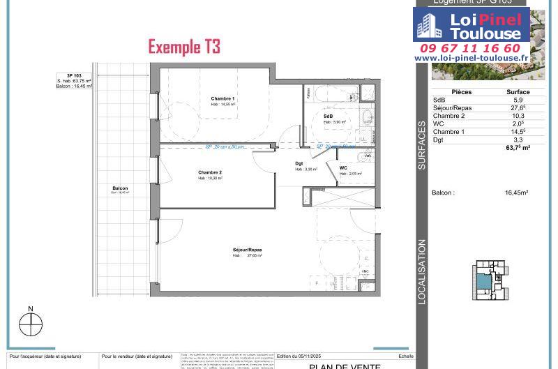Appartements neufs à Tournefeuille - Programmes immobiliers neufs Stradim Rives du lac