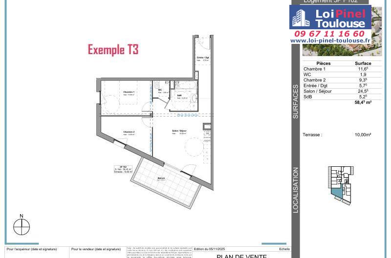 Appartements neufs à Tournefeuille - Programmes immobiliers neufs Stradim Rives du lac