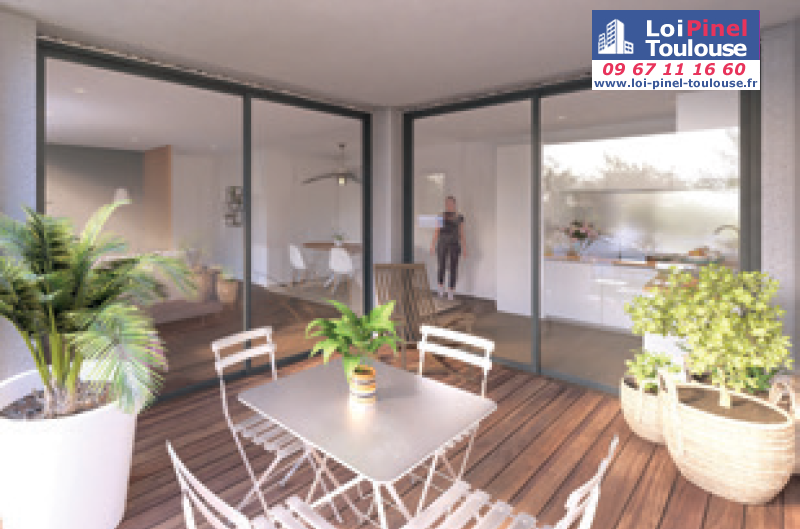 Appartements neufs à Toulouse Terrasse - Programmes immobiliers neufs Habitat particulier Terrasse du parc
