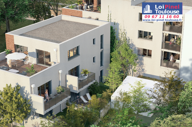 Appartements neufs à Toulouse Terrasse - Programmes immobiliers neufs Habitat particulier Terrasse du parc